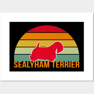 Sealyham Terrier Vintage Silhouette Posters and Art